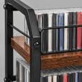 3-Tier CD Storage Rack, CD Holder Tower Holds 123 CDs with Display Top ...