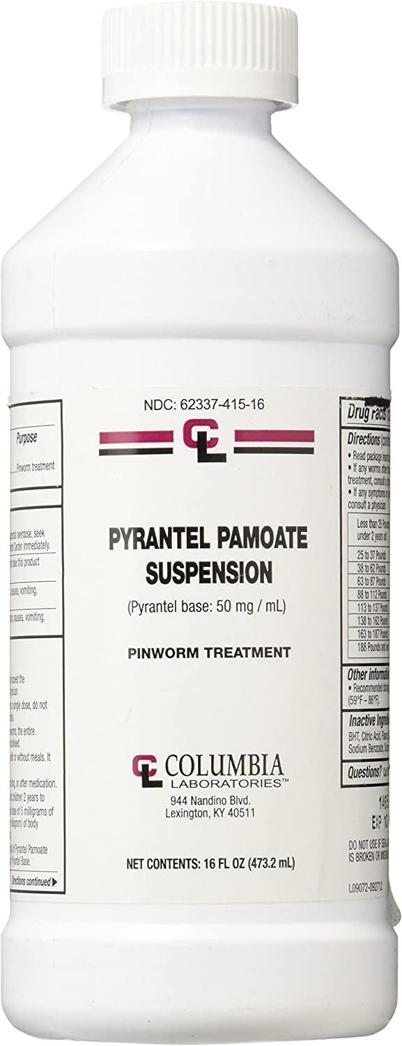 Pyrantel Pamoate Suspension 50 Mg 16 Oz Bottle by Generic