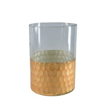 Serene Spaces Living Aurelle Gold Glass Vase – Small, Pack 1