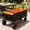 Black-Orange-Large, variant on MAYEERTY Mini Folding Wagon Cart, 220LBS 600D Oxford Steel Frame, No Assembly for Garden Beach Shopping, Black-Yellow