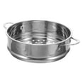thumbnail image 1 of Stainless Steel Steaming Basket Kitchen Food Steaming Tray Double Handle Food Steamer, 1 of 8