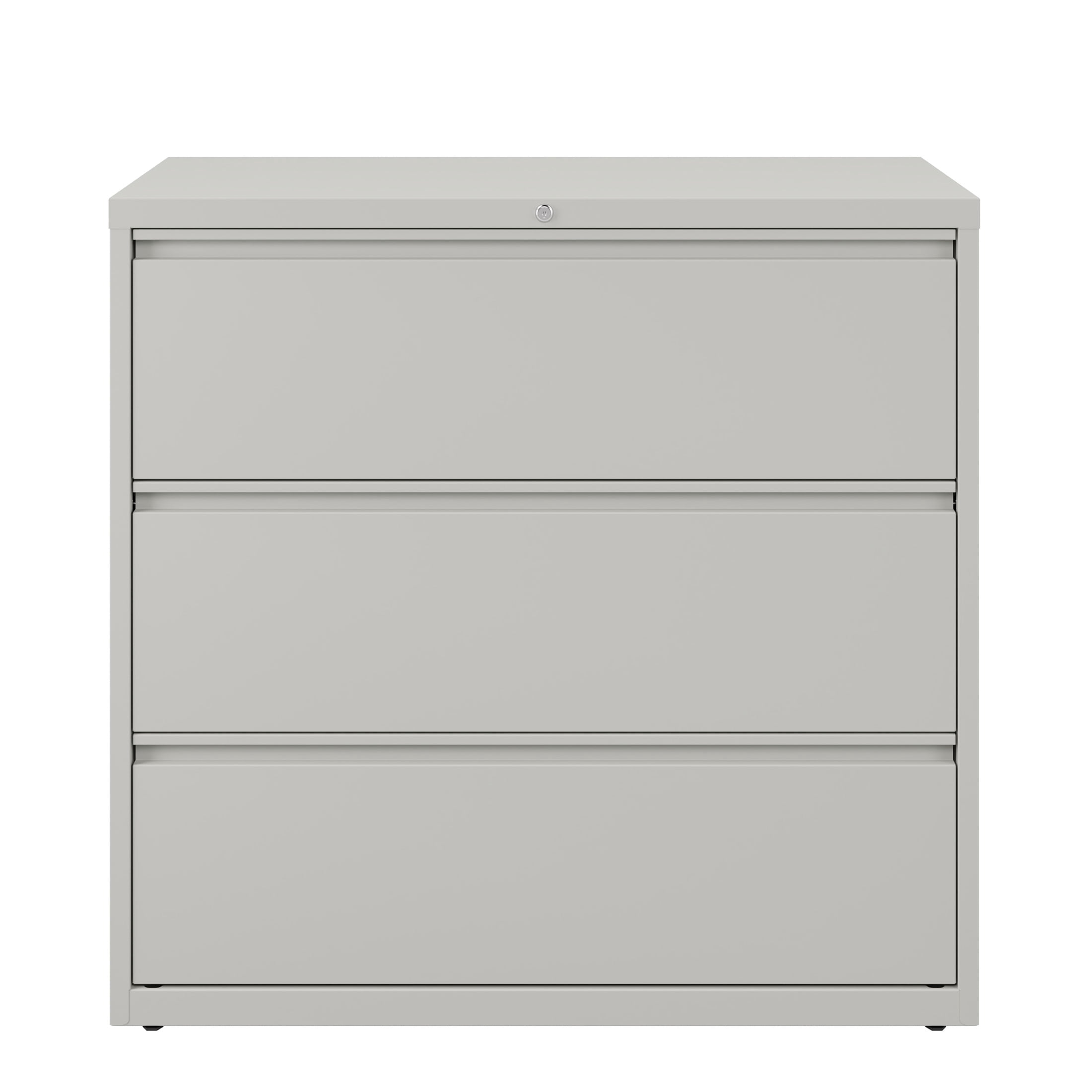 Hirsh 42 inch Wide 3 Drawer Metal Lateral File Cabinet for Home and Office, Holds Letter, Legal and A4 Hanging Folders, Gray