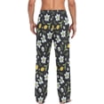 thumbnail image 2 of FREEAMG Cute Flower Pajama Pants for Men, Men's Separate Bottoms, Comfortable Sleep Lounge Pj Pants, 2 of 7