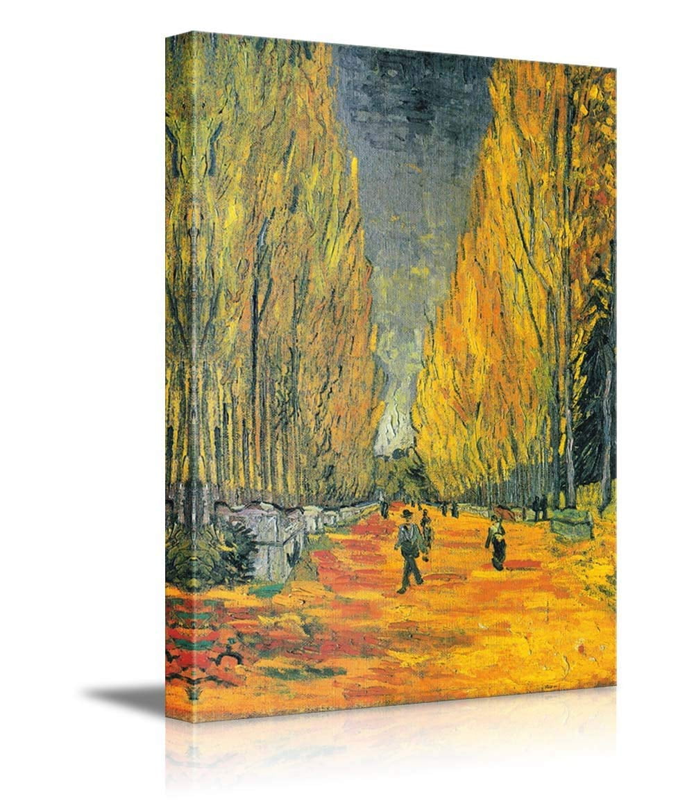 wall26 Les Alyscamps by Vincent Van Gogh Oil Painting