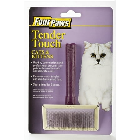 Four Paws Tender Touch Slicker Wire Brush for Cats 2-Pack