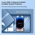 thumbnail image 2 of for iPhone 14 Pro Max Case 𝟮𝟬𝟮𝟯 𝗡𝗘𝗪 with Full Camera Protection, [Far Beyond Official Color] [Military Grade Drop Tested] Metallic Glossy Clear Case Designed for Women Men 6.7”,Cool Silver, 2 of 17