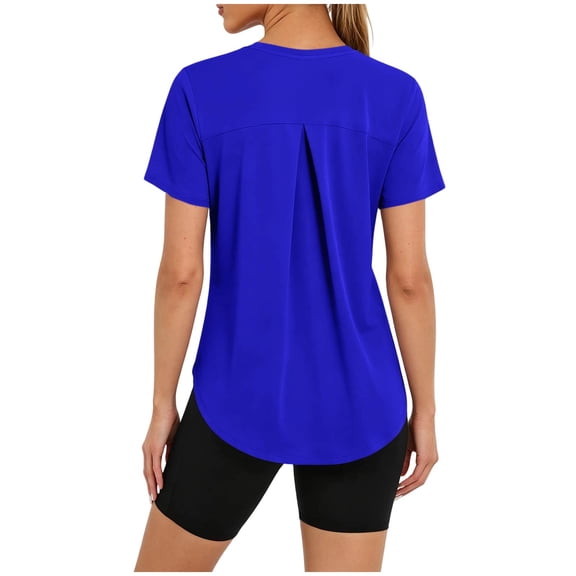 Luvrsol Tops for Women Breathable Athleisure Top Slim Fit Running Fitness Sports Active Wear Tee S-3XL