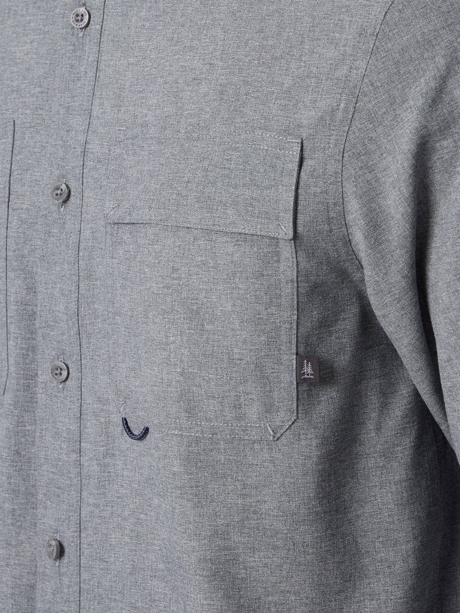 Bass & Co. Men's and Big Men's Easy Travel Shirt with Long Sleeves, Sizes S-3XL