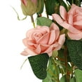 thumbnail image 2 of Efavormart Pack of 2 38" Dusty Rose Silk Long Stem Roses, Artificial Flowers Rose Bouquet Home Decor for Bridal Wedding Centerpieces Birthday Party Garden Floral Arrangement, 2 of 11