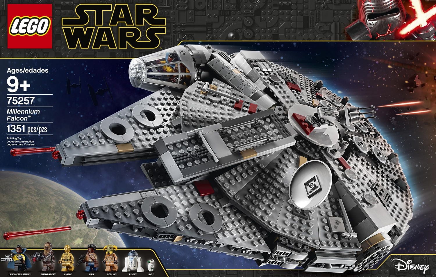 LEGO Star Wars: The Rise of Skywalker Millennium Falcon 75257 Toy Building Kit (1,351 Pieces)