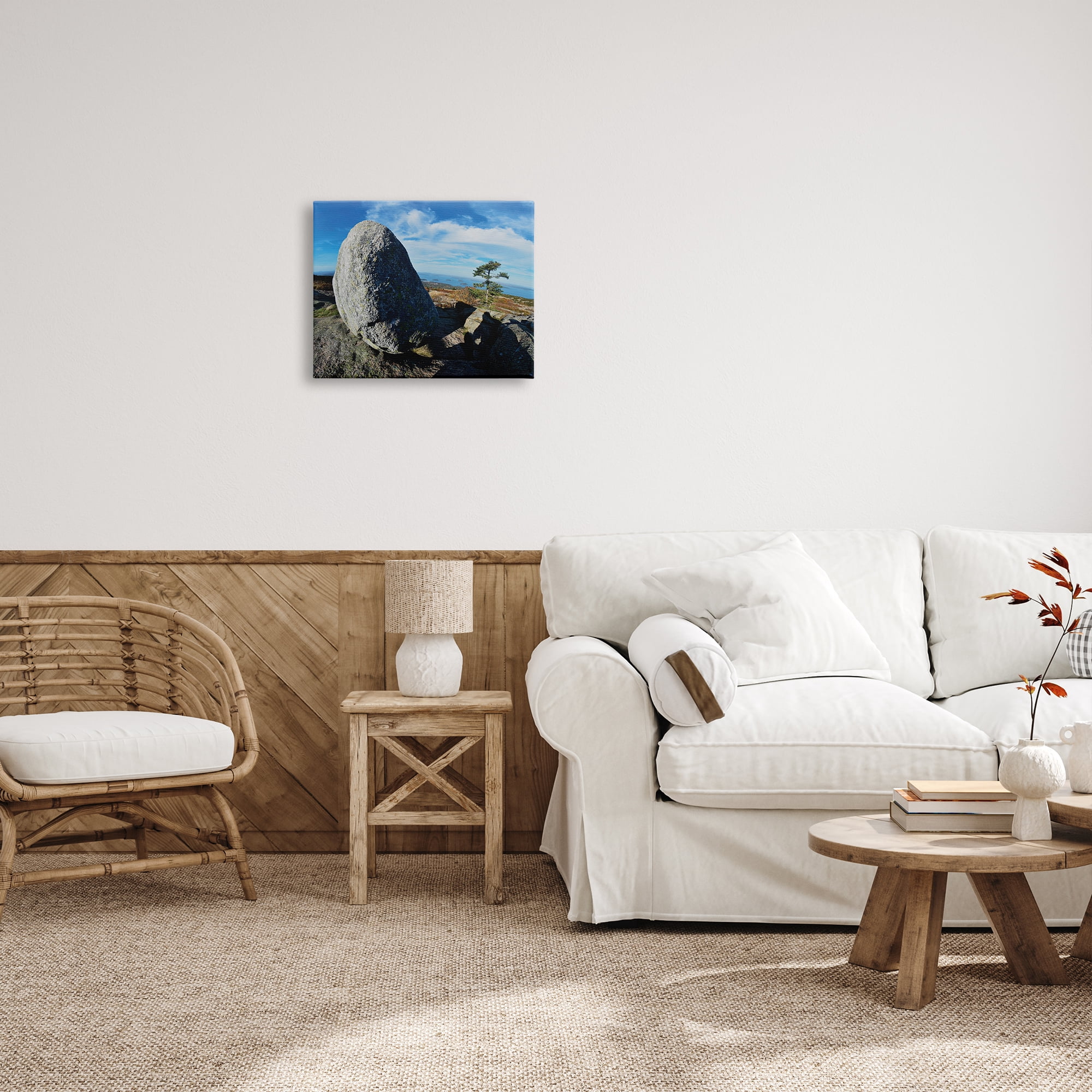 Stupell Industries Mountain View Landscape Nature Photography Gallery Wrapped Canvas Print Wall Art, 20 x 16