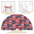 thumbnail image 4 of Yiaed America Flags1 Print Christmas Tree Skirt , Tree SkirtsTree Mat for Christmas Winter Holiday Indoor Decorations-30", 4 of 7
