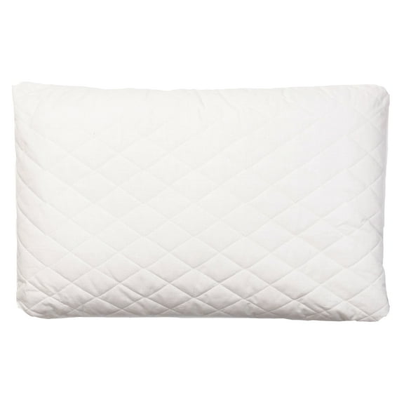 SobaMakura Original Buckwheat Pillow with 100% Cotton Cover, White, 20" x 12"