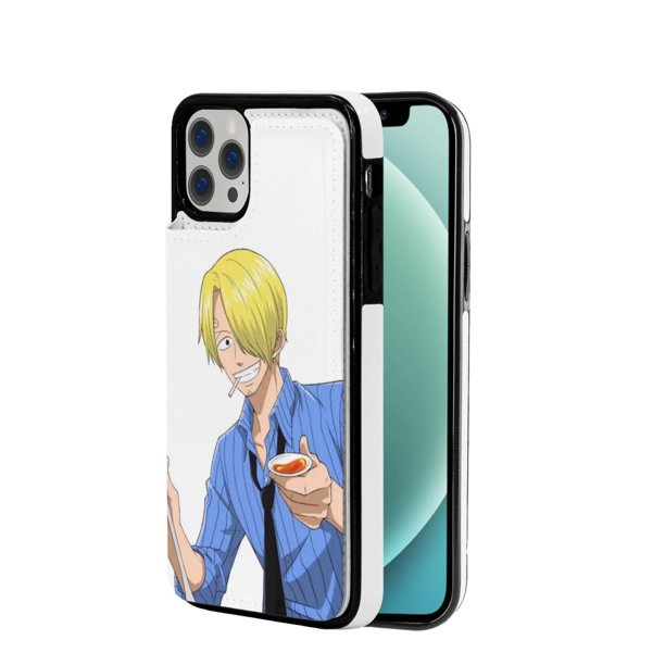 Iphone 12 Leather Case Flip Wallet Pu Leather Magnetic Cover One Piece Sanji Walmart Com