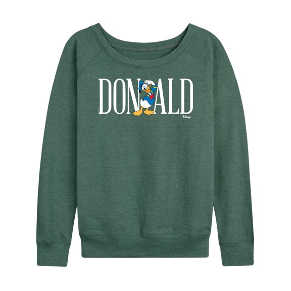 Mickey & Friends - Donald - Women's Lightweight French Terry Long Sleeve Shirt