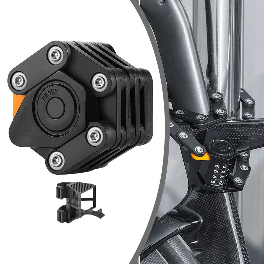 Sportact Bicycle Accessories,Bicycle Folding Lock Password Folding Bicycle Mountain Road Lock Equipment,Bicycle Accessories for Adult Bikes