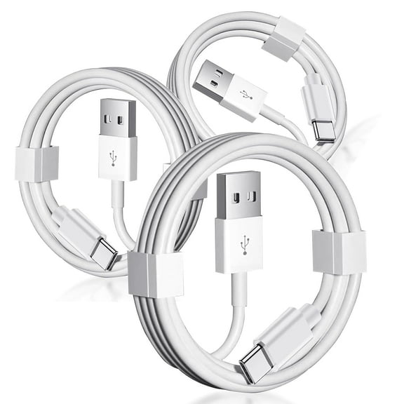 [3 Pack] Entronix USB-A to USB-C Charger Cable [6FT] Fast Charging and Data Transfer Cord for iPhone, Android, Tablet and other Type-C Devices