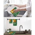 thumbnail image 5 of St Patricks Day Kitchen Dish Towels for Drying Dishes Set of 3, Gold Coin Green Shamrock Spring Watercolor Plaid Waffle Weave Microfiber Hand Tea Bathroom Towels Quick Dry & Absorbent Towel 12x12, 5 of 7