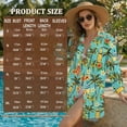 thumbnail image 7 of Xoenoiee Tropical Hibiscus Plumeria Palm Tree Boat Print Bathing Suit Cover Up for Women V Neck Button Down Swimsuit Coverup Long Sleeve Beach Dress Shirt Casual Blouse Top, 3XL, 7 of 7
