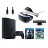 PlayStation VR Bundle 4 Items:VR Headset,Playstation Camera,PlayStation 4 Slim 500GB Console - Uncharted 4,VR Game Disc RIGS Mechanized Combat League