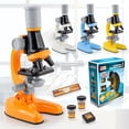 thumbnail image 2 of Zoom Children Microscope Biology Lab LED 1200x School Science Experiment Kit Education Scientific Toys Gifts For Kids Scientist, 2 of 5