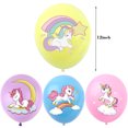 thumbnail image 2 of Globo de látex de 12 pulgadas con diseño de pony de dibujos animados, suministros de decoración para festivales y fiestas, unicornio original, 8 Uds., 2 of 5