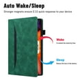 thumbnail image 2 of Dteck Flip Case for iPad Air 13 Inch Case M2 (2024), iPad Pro 12.9 Inch Case 2022/2021/2020/2018, Matte PU Leather Folio Cover with Card Slots Pocket, Stand Business Case,Green, 2 of 6