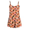 thumbnail image 6 of Cdudpw Cute Pajamas for Women Halloween Print Top and Shorts Pj Set Two Piece Pajama Set Sleepwear Sleep Outfits(T144-Orange), 6 of 6