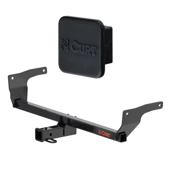 CURT Class 3 Trailer Hitch with 2" Rubber Hitch Tube Cover for 2026 Toyota RAV4 | 2" Receiver