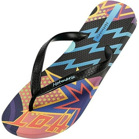 

Hotmarzz Men s Flip Flops Patterns and Prints Summer Sandals Beach Slippers Size 10