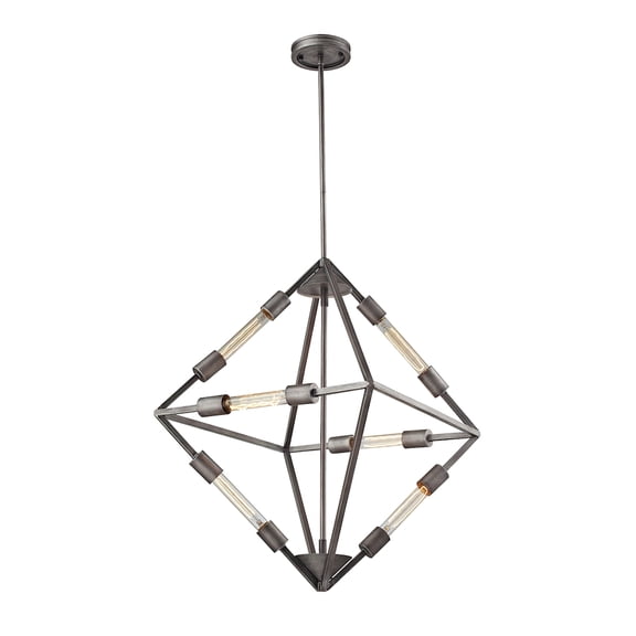 Elk Home Laboratory 20'' Wide 6-Light Chandelier - Weathered Zinc