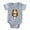 Heather Gray, variant on CafePress - Bulldog - Cute Infant Baby Football Bodysuit