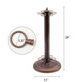 thumbnail image 3 of GSE Games & Sports Expert 24" Metal Floor Stand Style Billiard Pool Cue Stick Racks. Holds 6 Pool Cue Sticks - Oil Rubbed Bronze, 3 of 8