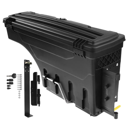 Driver Side Truck Bed Storage Box ToolBox For F150 Maxima Styleside Bed