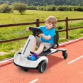 thumbnail image 2 of Costway 6V Kids Ride On Drift Car Electric Drifting Go Kart for Kids with 360° Spin White, 2 of 12