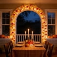 thumbnail image 7 of Dongrere Artificial Fall Leaf Garland with Pumpkin Berry, Autumn Thanksgiving Vine Decor for Halloween Party Home, 39 Inch, 7 of 7