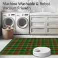 thumbnail image 5 of ODIKA 2'x3' Machine Washable Non-Slip Area Rug, Christmas Plaid Evergreen & Scarlet Holiday for Festive High Traffic Rug, Green, 88007, 5 of 5