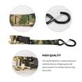 thumbnail image 3 of Transemion Motorcycle Double S Hook Ratchet Belt Outdoor Straps Elastic Bands Adjustable Fast ReleaseRope Bag Securing Trip, 3 of 6