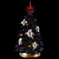 thumbnail image 4 of Northlight LED Lighted Skull and Ghost Halloween Tree - 12", 4 of 10