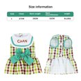 thumbnail image 2 of Vestidos para perros pequeños y medianos, ropa para cachorros y niñas con anilla para correa y bonito lazo, ropa de verano para gatos con anilla en D, arnés para pasear perros y mascotas, 2 of 5