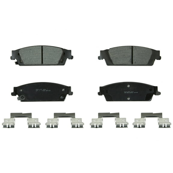 Wagner QuickStop ZD1707 Ceramic Disc Brake Pad Set Fits select: 2014-2018 CHEVROLET SILVERADO, 2014-2018 GMC SIERRA