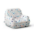 thumbnail image 2 of Big Joe Mid Mod Lightweight Molded Structured Chair, Dolce Terrazzo Lenox, Durable Woven Polyester, 2 feet, 2 of 9