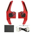 thumbnail image 2 of Steering Wheel Shift Paddle, 11 LED Light Color Adjustable 165mm Extended Paddle Shifter 500RPM To 9000RPM Adjustable 1 Pair with OBD2 Control Box for Vehicle Black,Red, 2 of 7