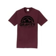 thumbnail image 1 of Gravity Outdoor Co. T-Shirt à Manches Courtes - Bordeaux - Logo Noir - 3TG, 1 of 1