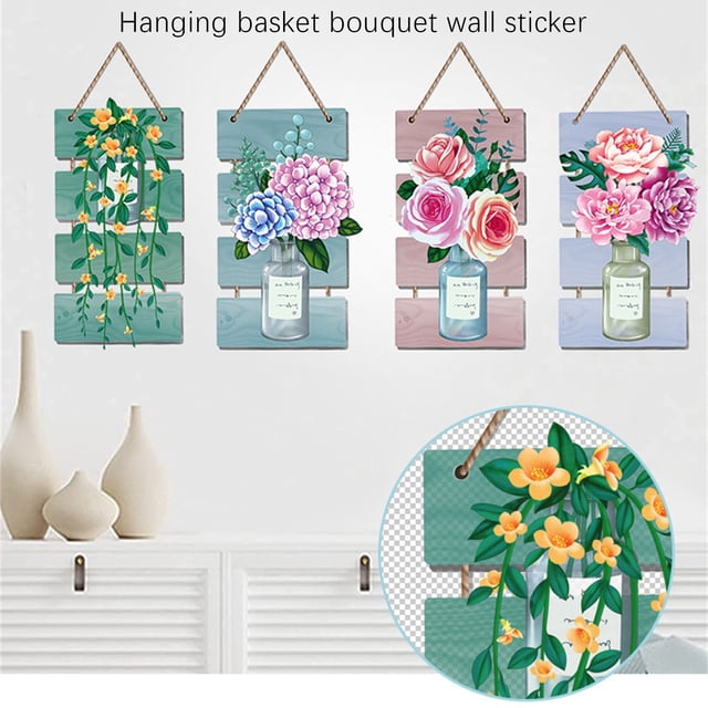 Clearance! Stickers Scandinavian Style Three-Dimensional Wall Decals Living Room Background Wallpaper