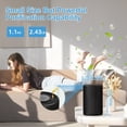 thumbnail image 6 of AIRFIRE HEPA Air Purifier for Home up to 975 Sq.ft with APP, Air Purifiers for Allergies and Asthma, Bedroom, Pet Dander&Odor, Dust, Pollen, Wildfire/Smoke, Model AP207, Black, 2026 New, 6 of 12