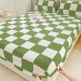thumbnail image 4 of Fiudx Ofertas de la semana Sábana ajustable Funda protectora para cama Colchón Bolsillo Sábana ajustable Invierno Cálido Transpirable Antideslizante para el cuidado de la piel Sábana ajustable Sábana, 4 of 6