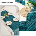 thumbnail image 3 of 1 Pieces 27.5X160 Inches Cheesecloth Table Runner Gauze For Wedding Decoration, 3 of 7