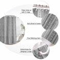 thumbnail image 6 of Grey Geometric Waterproof Fabric Shower Curtain,Modern Abstract Art Vintage Boho Waterproof Fabric Shower Curtain for Bathroom Curtains Bathtubs Hotel Shower Curtains with 12 Hooks Extra Long 72x84, 6 of 8