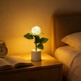 thumbnail image 5 of Rose Flower Night Light Rechargeable LED Night Lamp Rose Table Lamp for Bedroom Living Room Birthday Party Desktop Romantic Gifts Anniversary Festival Home Decor, 5 of 6